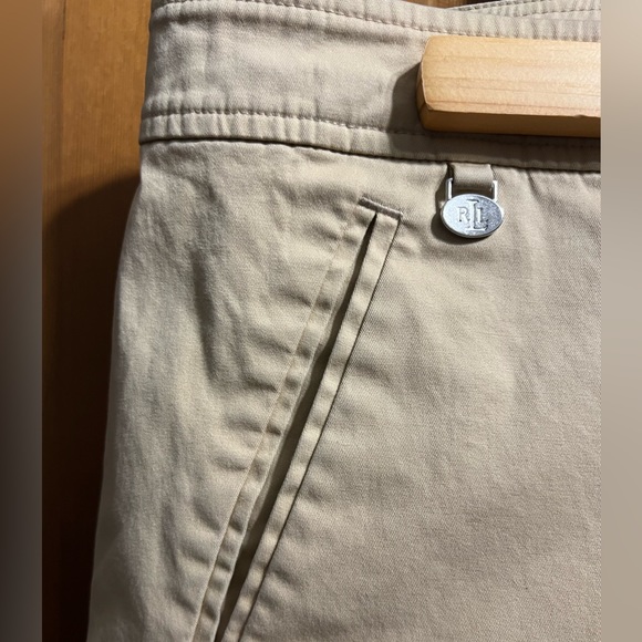 Ralph Lauren “Lauren” Khaki Mini Skirt Size 12 - Picture 2 of 4